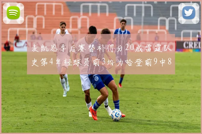 麦凯恩季后赛替补得分20成雷霆队史第4年轻球员前3均为哈登前9中8席次占据